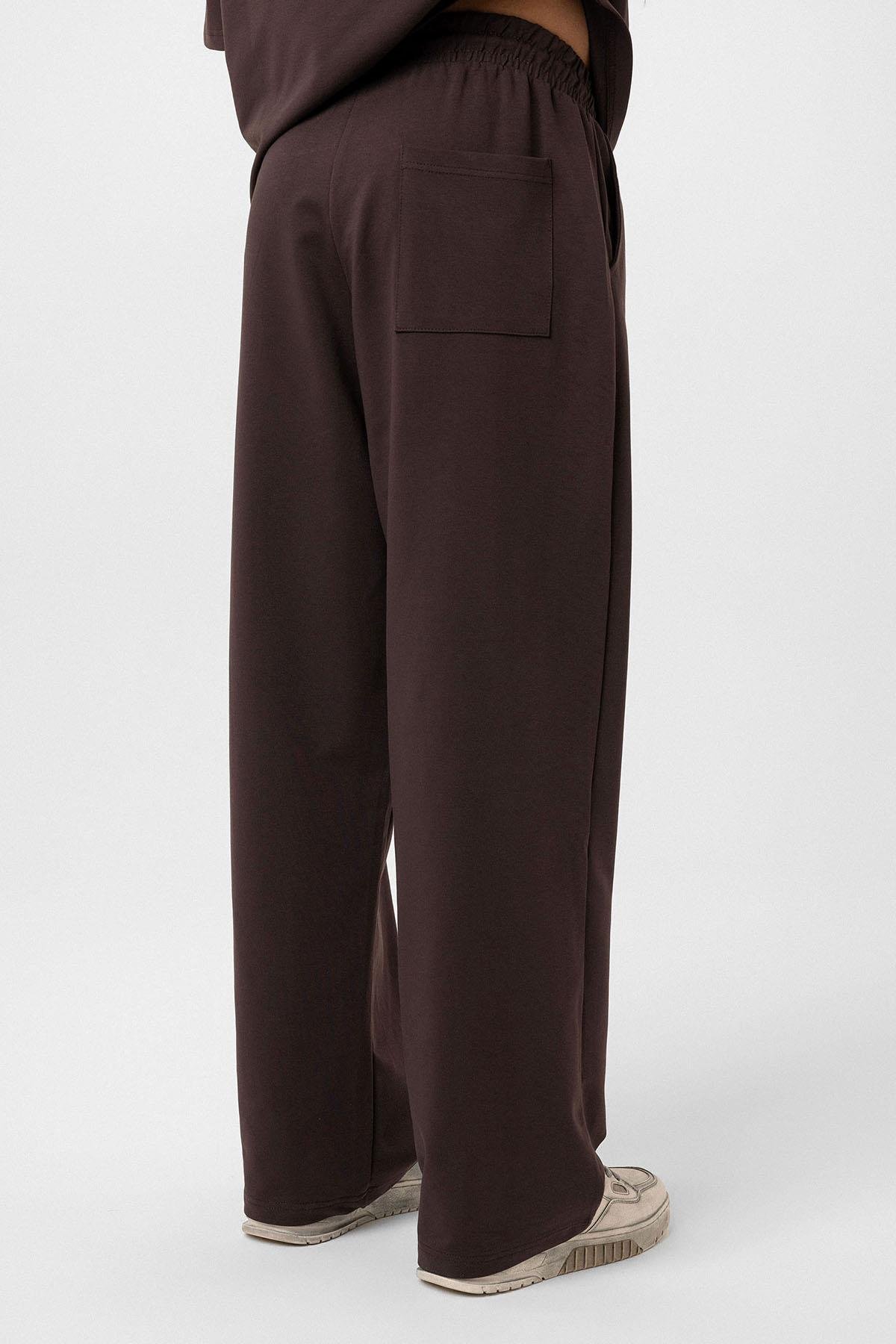 Care About Baskılı Oversize Eşofman Takım-Siyah Kahve