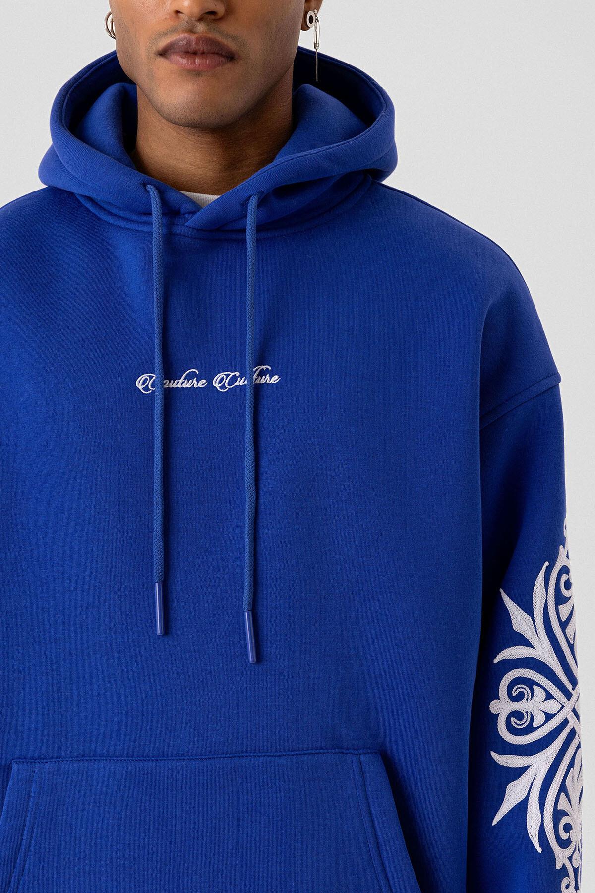 Desenli Oversize Sweatshirt Saks