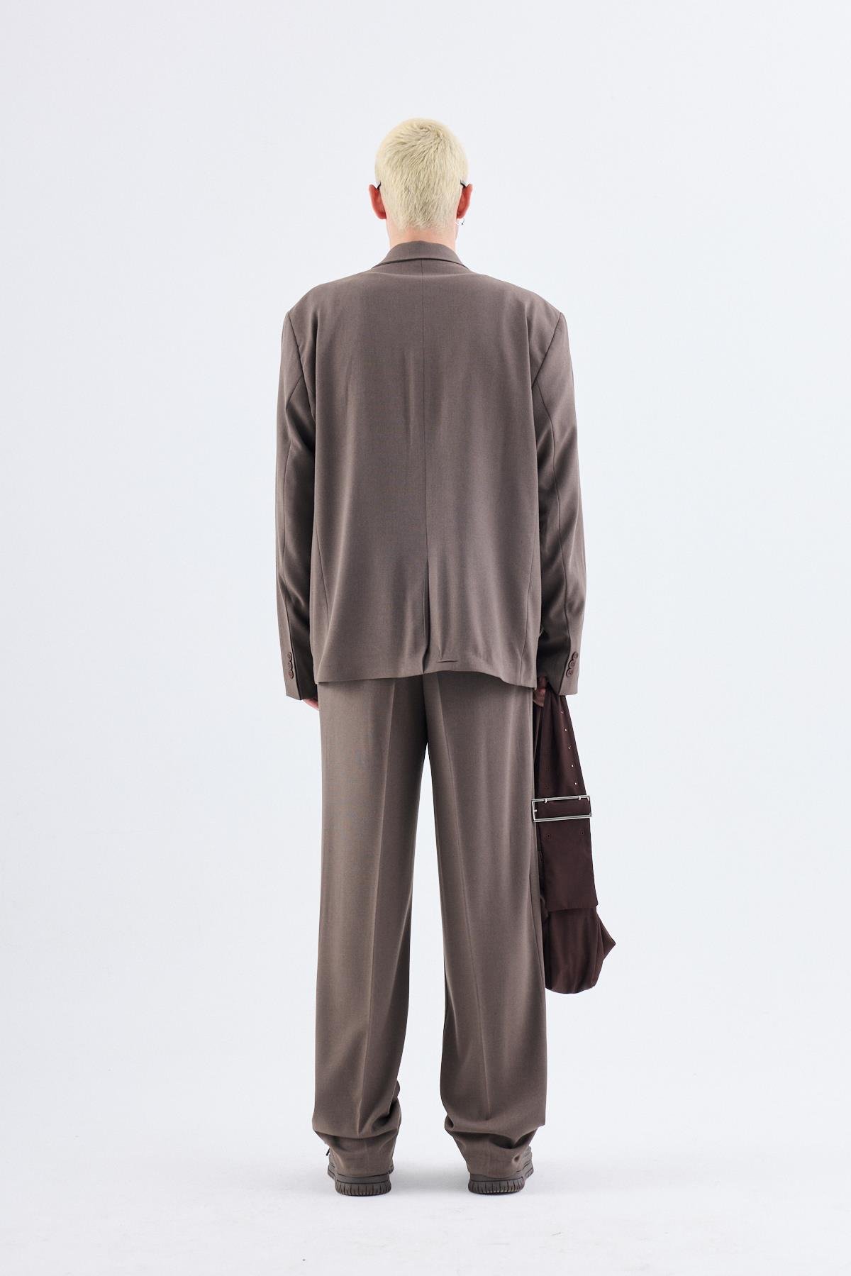 Klasik Oversize Takım Elbise Vizon