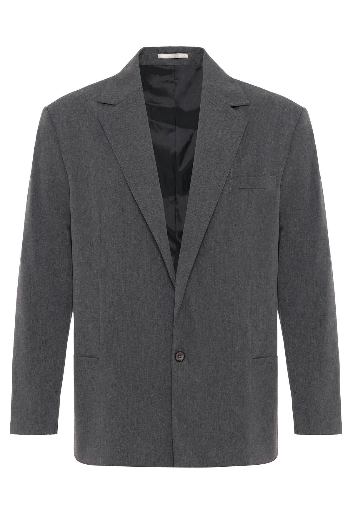 Oversize Blazer Ceket Antrasit