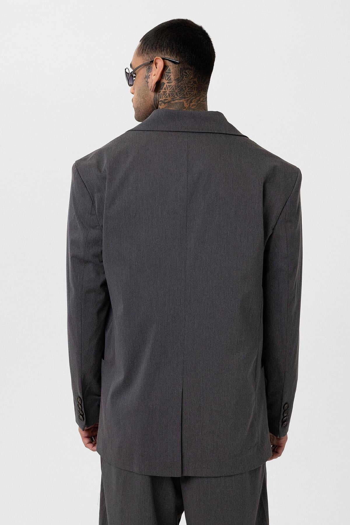 Oversize Blazer Ceket Antrasit