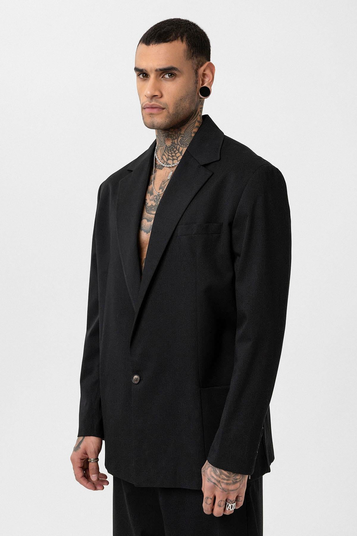 Oversize Blazer Ceket Siyah