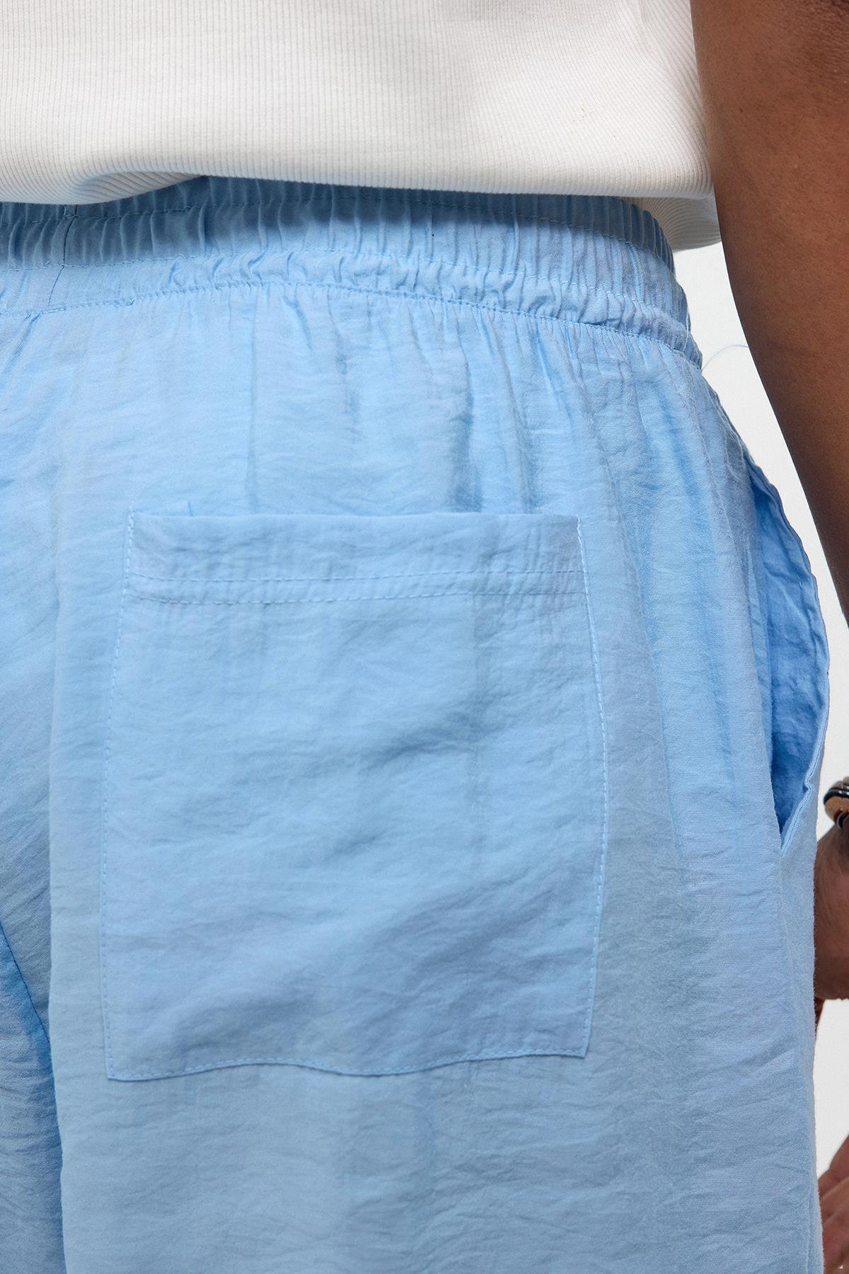 Oversize Modal Kumaş Bermuda Şort Mavi