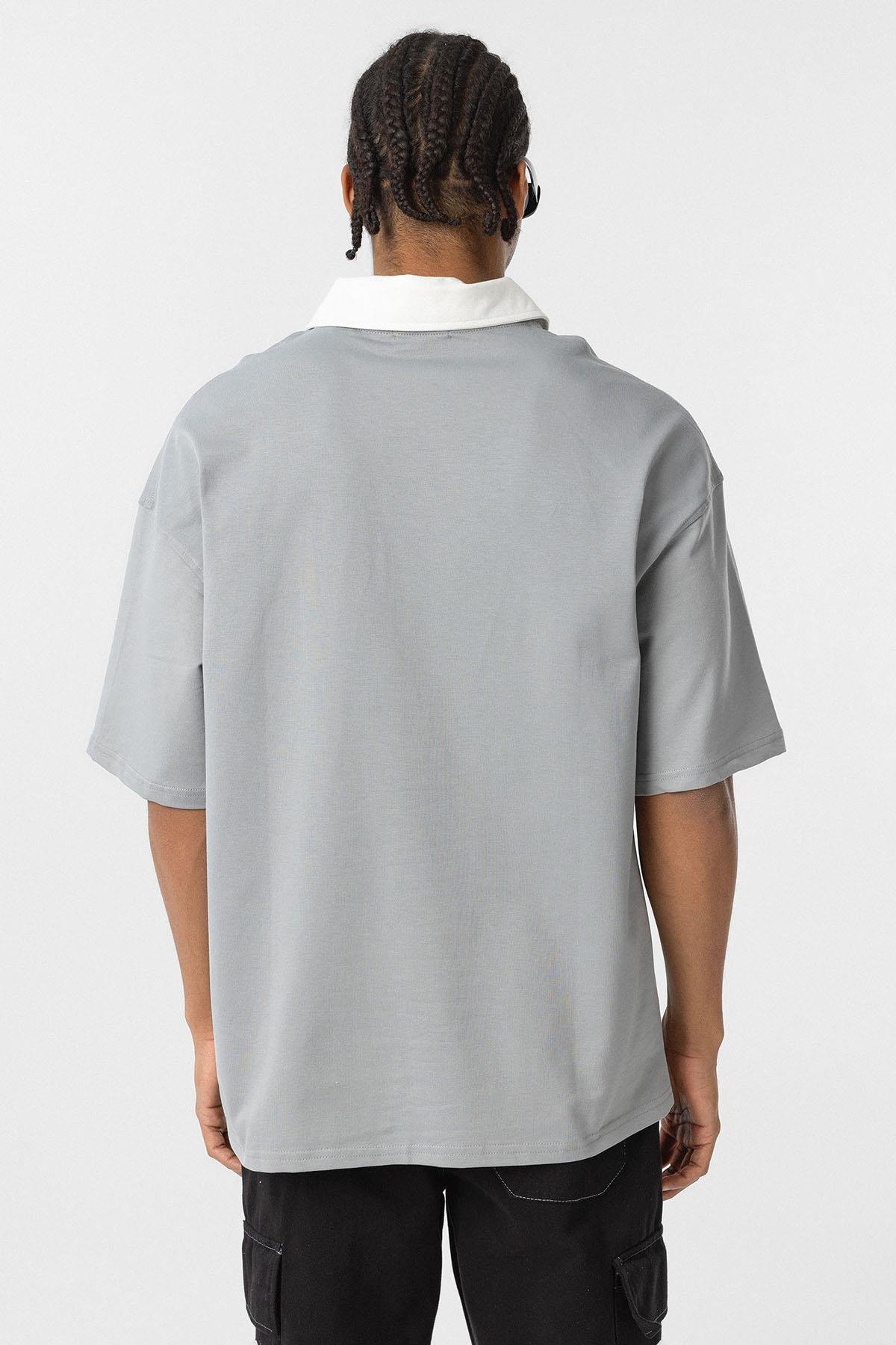 Oversize Tişört Gri