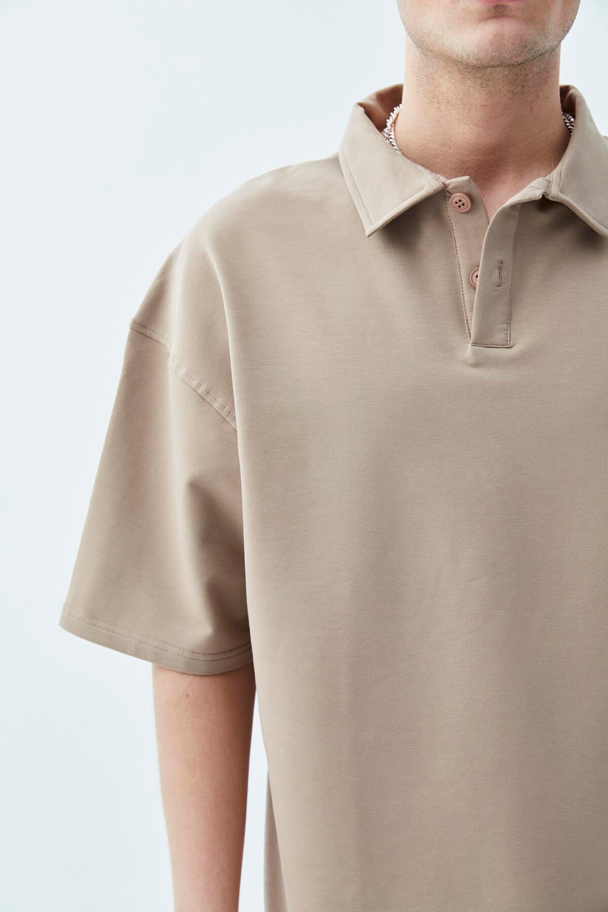 Oversize Tişört Vizon