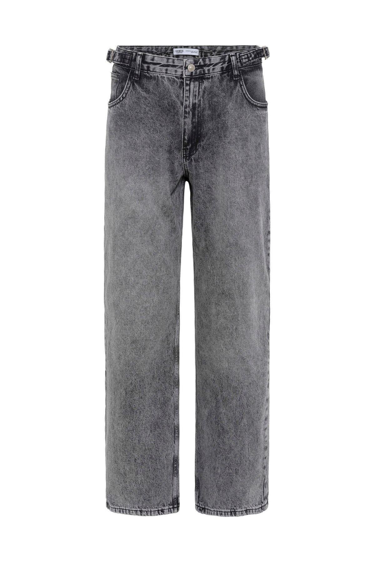 Relaxed Fit Jean Gri