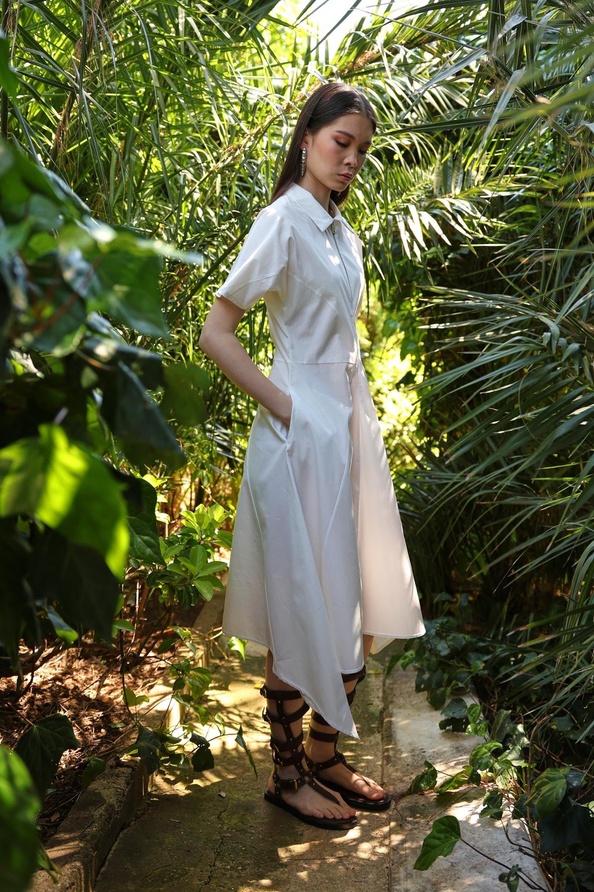 Adeline Elbise Beyaz 