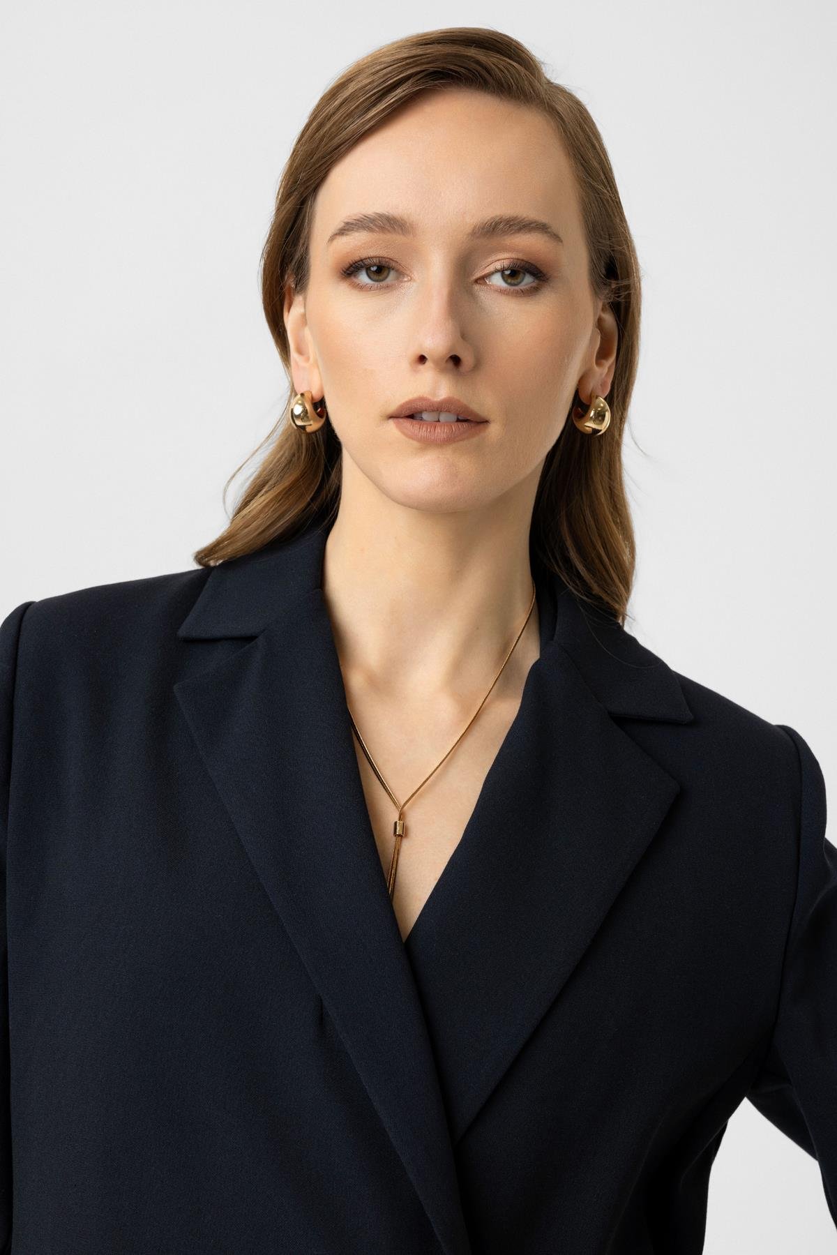 Fernanda Blazer Ceket Lacivert