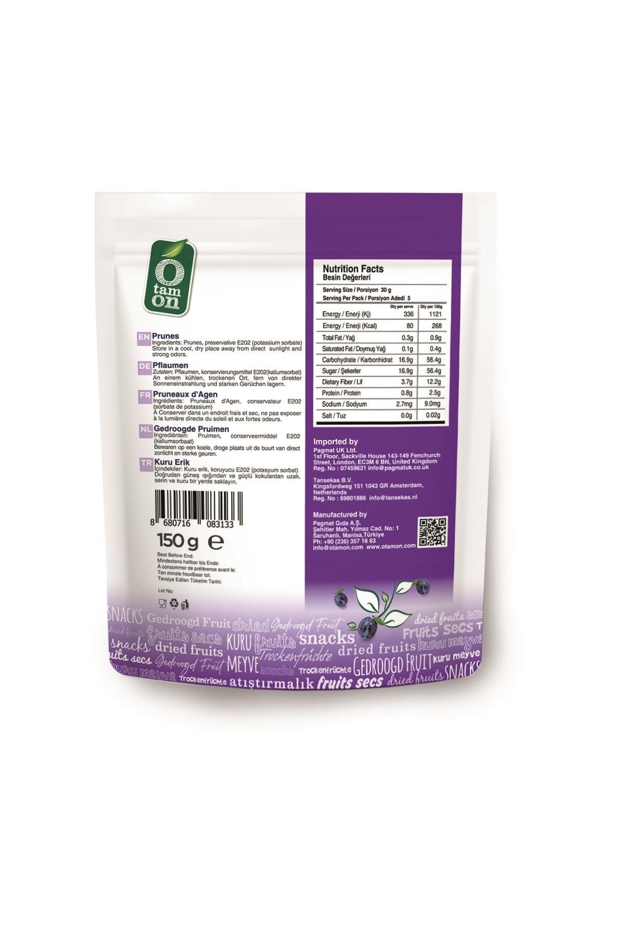 Otamon Kuru Erik 150g