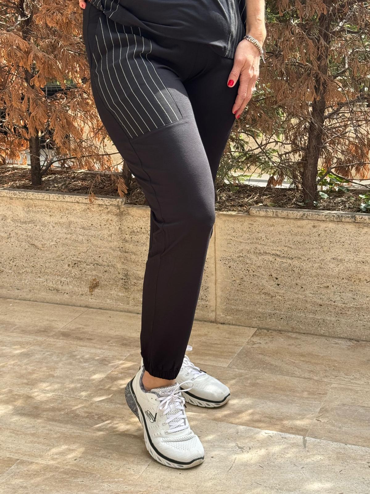 Çizgili Garnili Pantolon