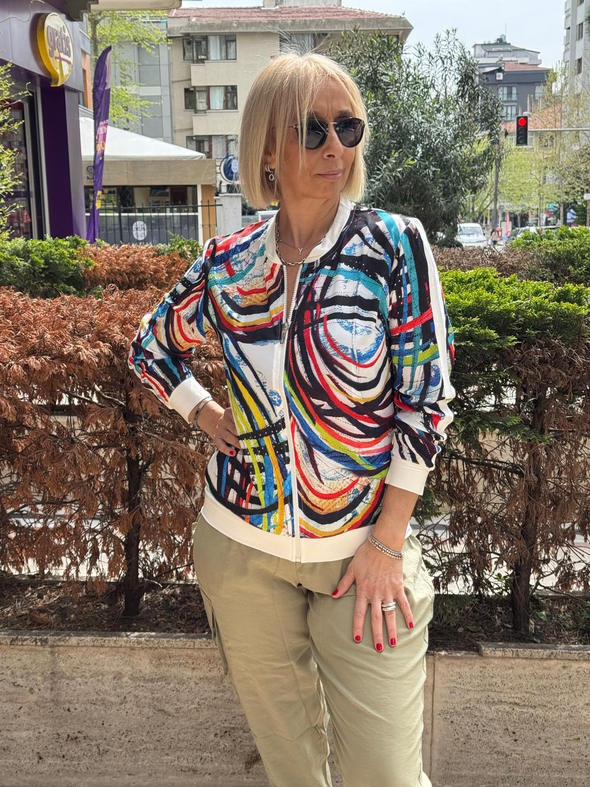 Fermuarlı Bomber Mont