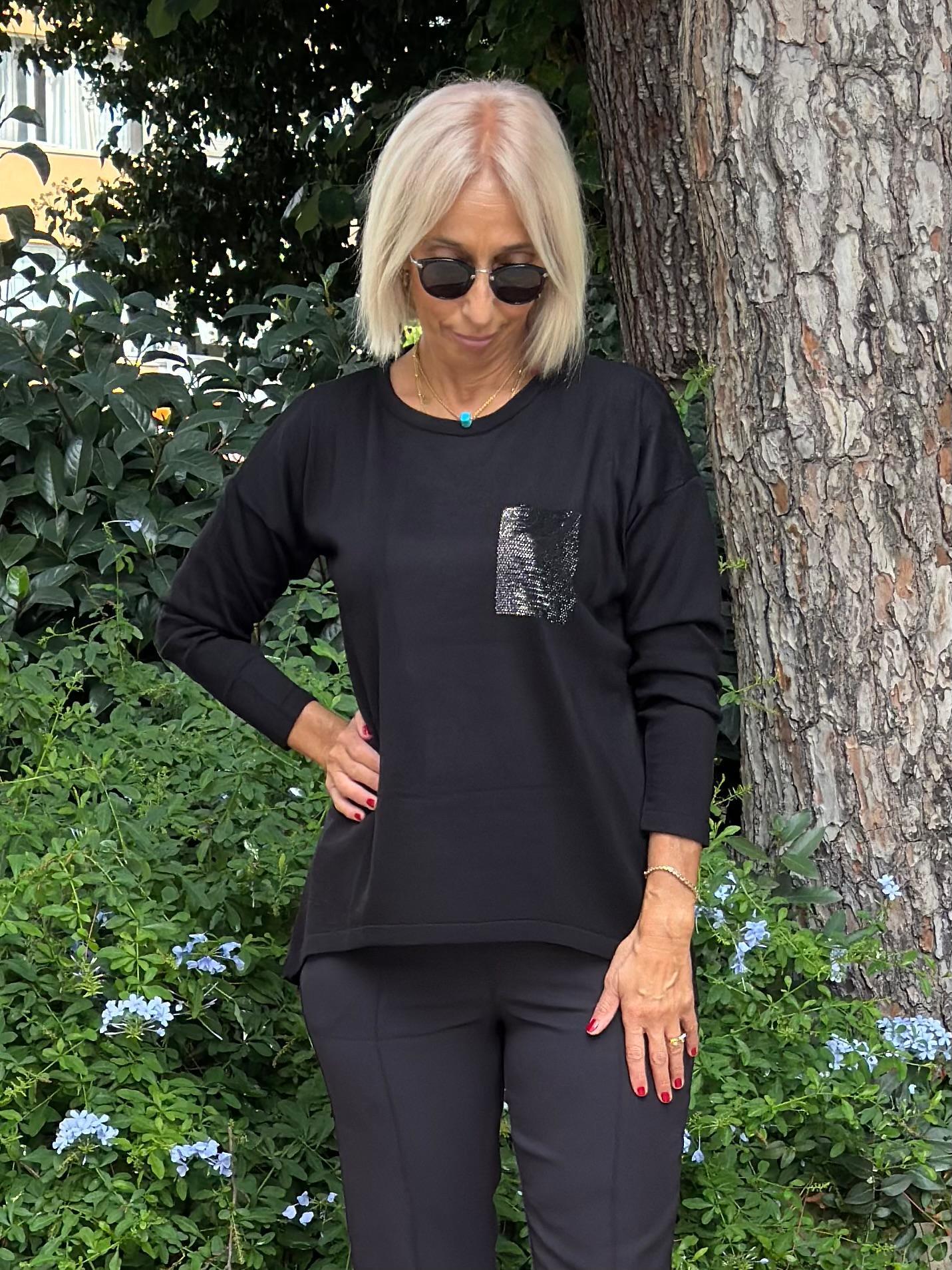 SiyahTriko Bluz