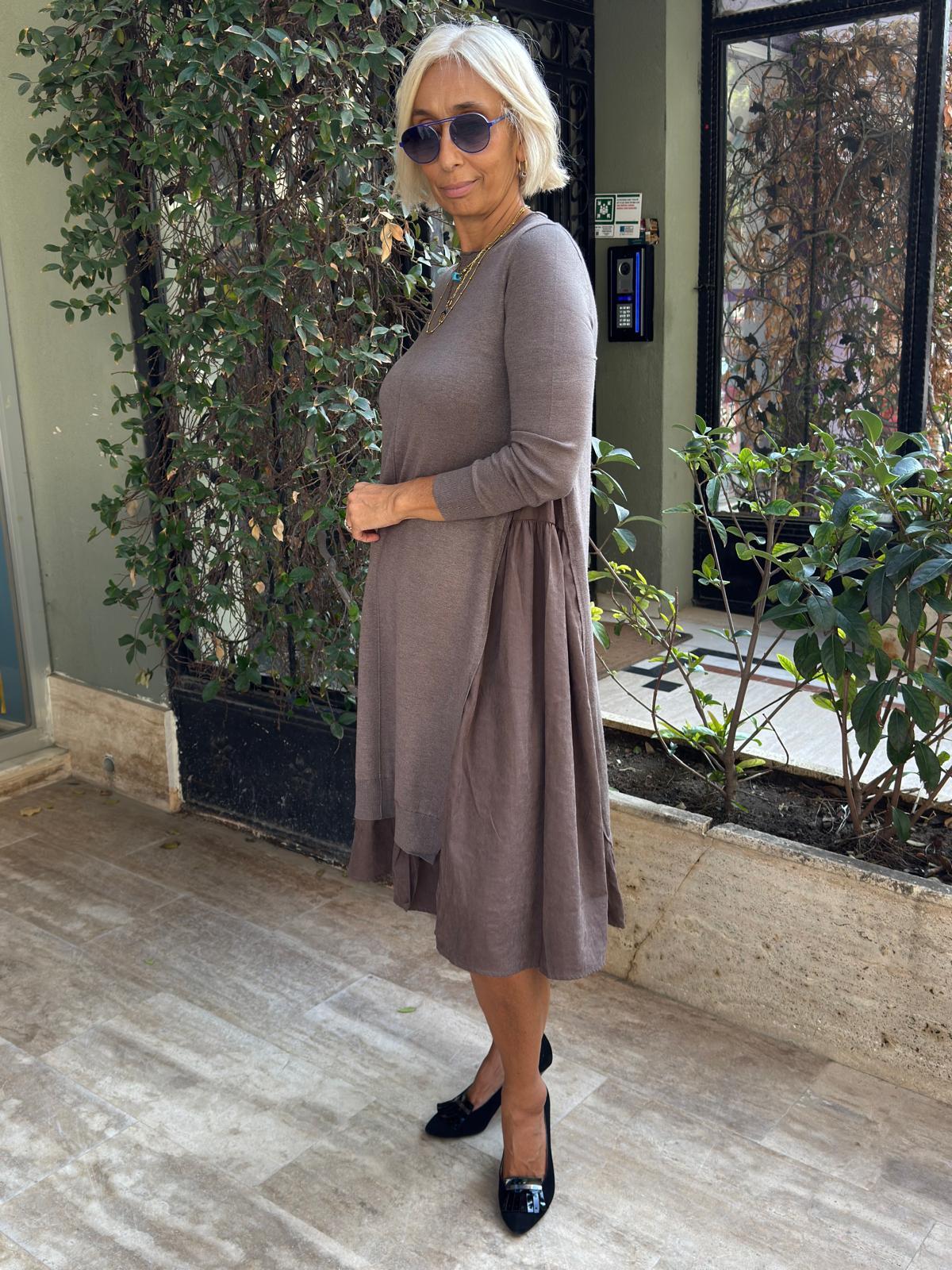 Triko Garnili Elbise