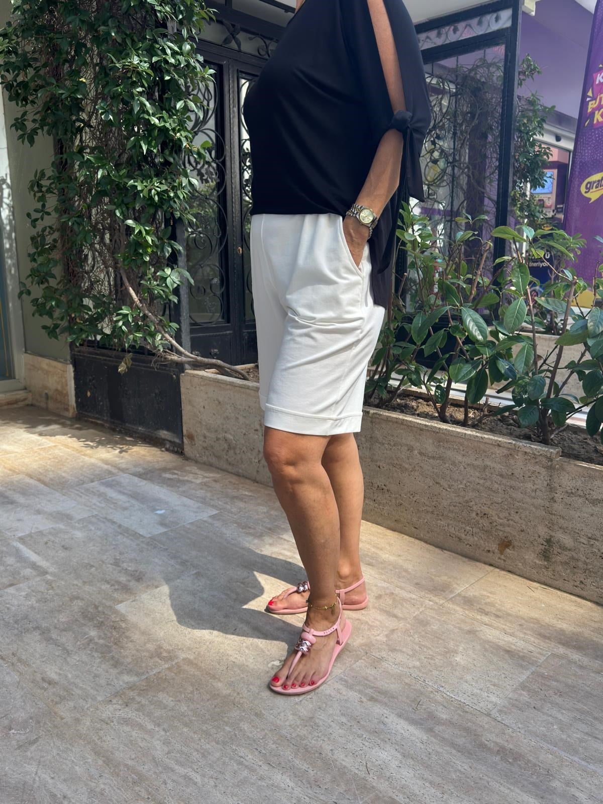 Viskon Pamuk Şort