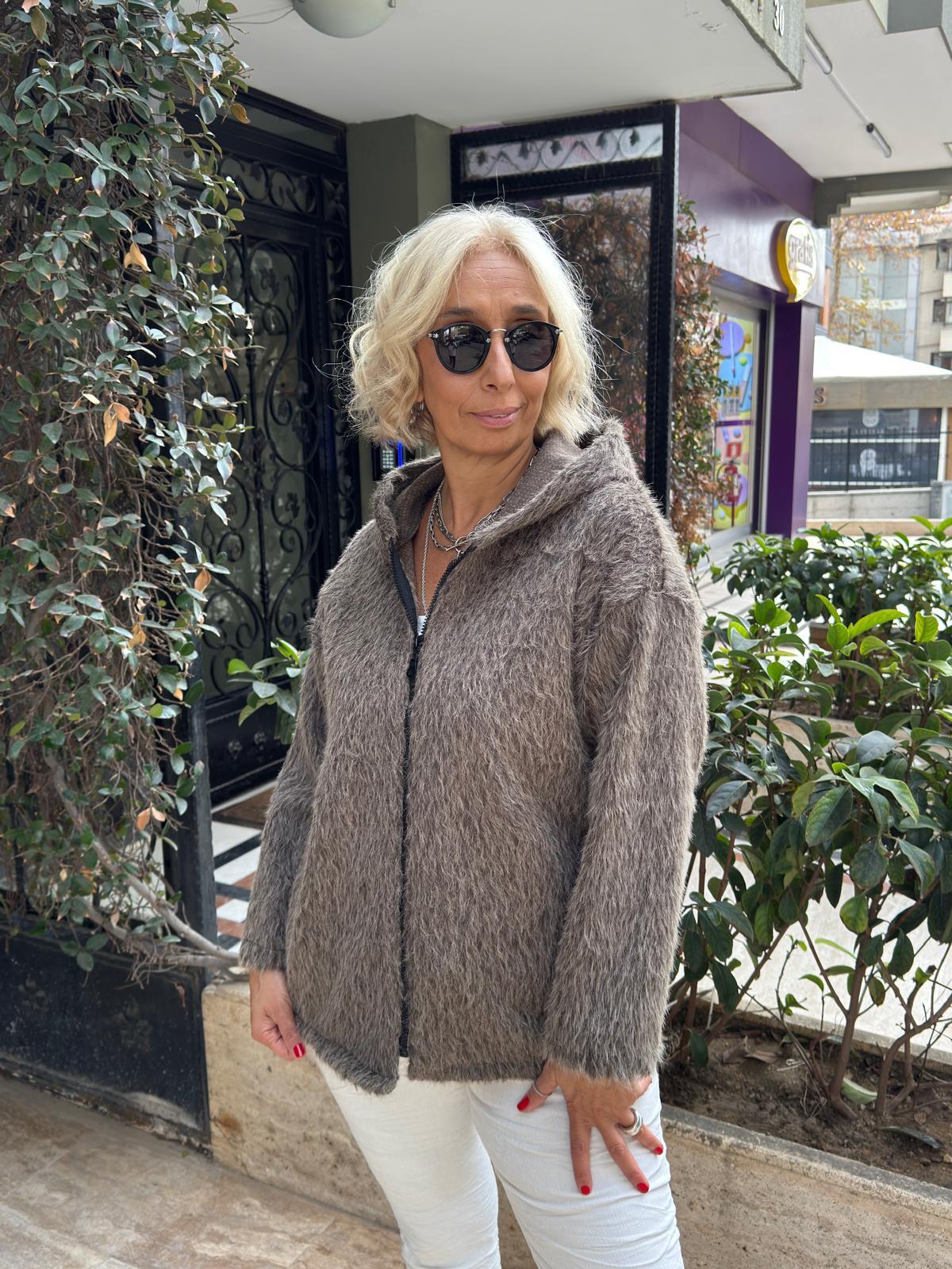 Zara Kaşmir Kapşonlu Ceket