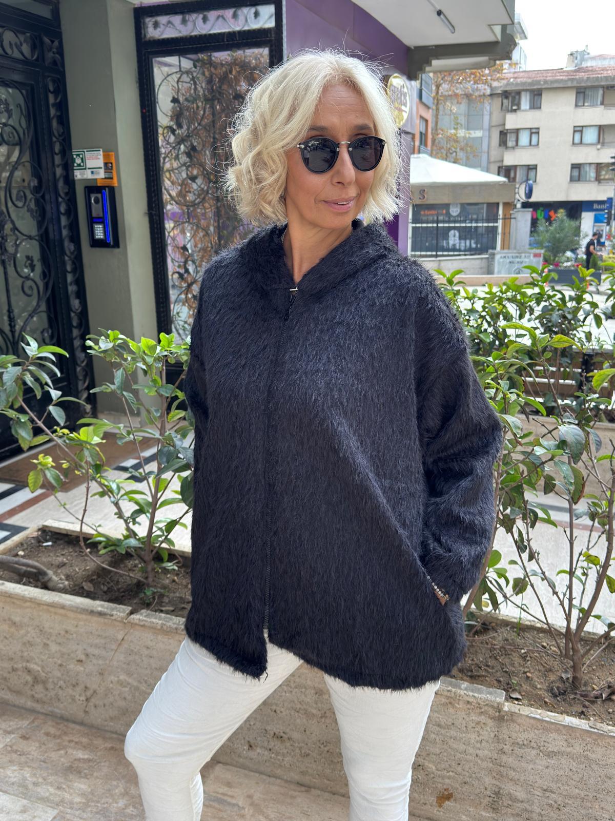 Zara Kaşmir Kapşonlu Ceket