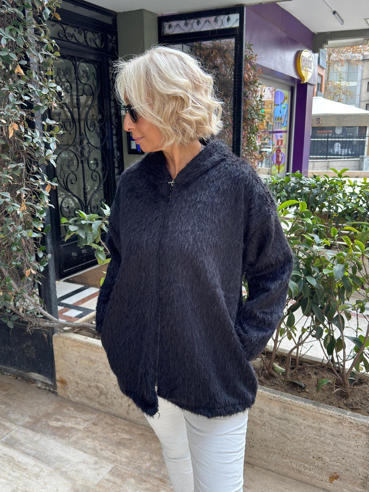 Zara Kaşmir Kapşonlu Ceket