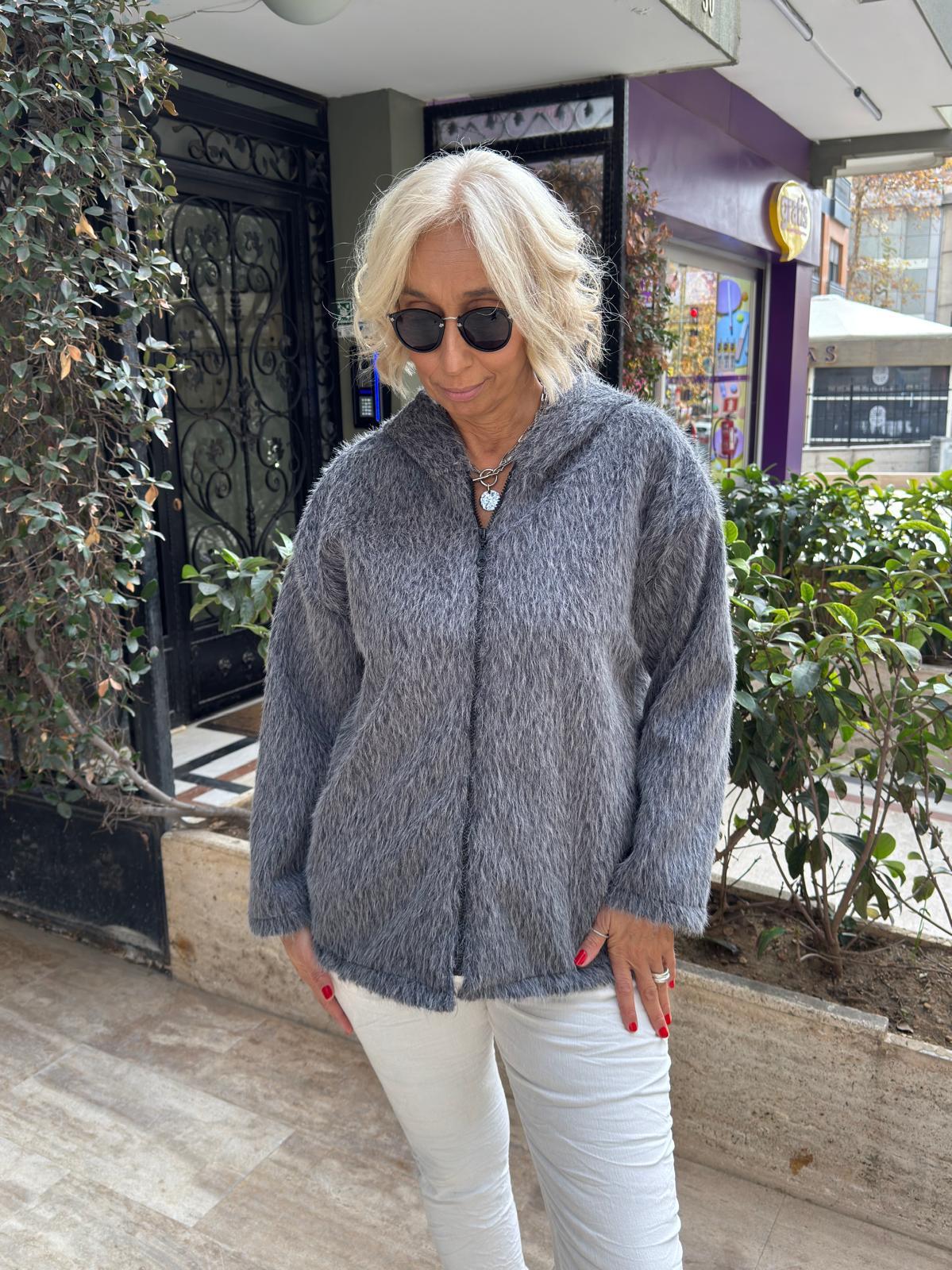 Zara Kaşmir Kapşonlu Ceket