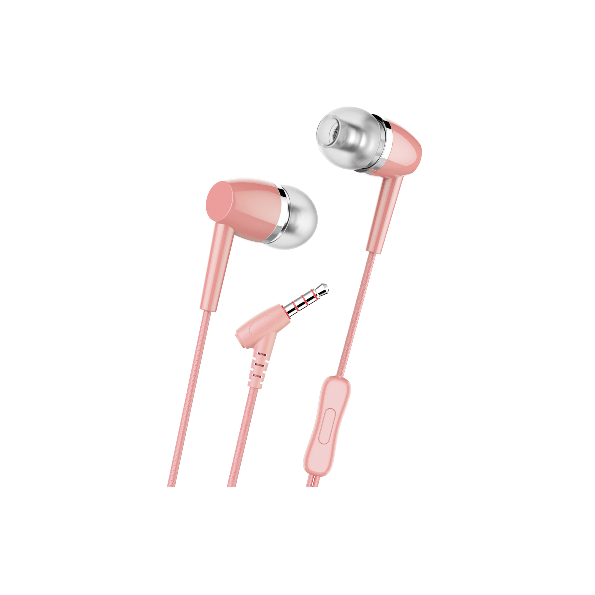  Phixi Basic HS606 Mikrofonlu Kulakiçi Kulaklık Pembe