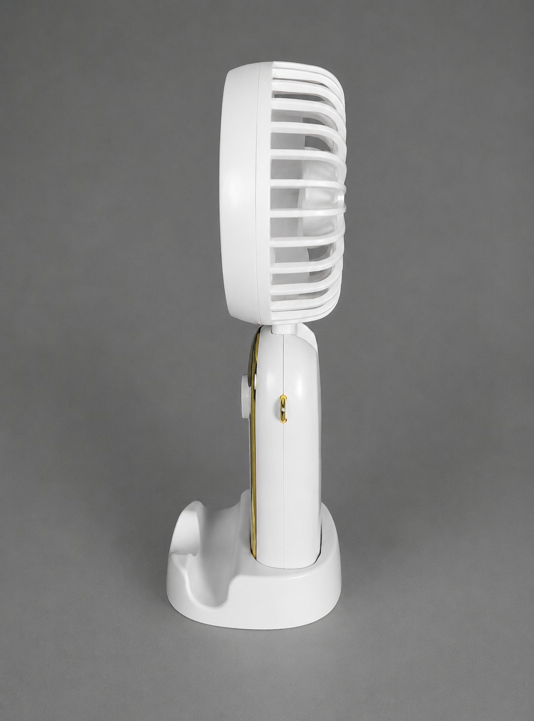 5 Kademeli Taşınabilir Mini Fan – Şarjlı, Sessiz USB Fan | Güçlü Hava Akışı, Uzun Kullanım Süresi (BEYAZ)