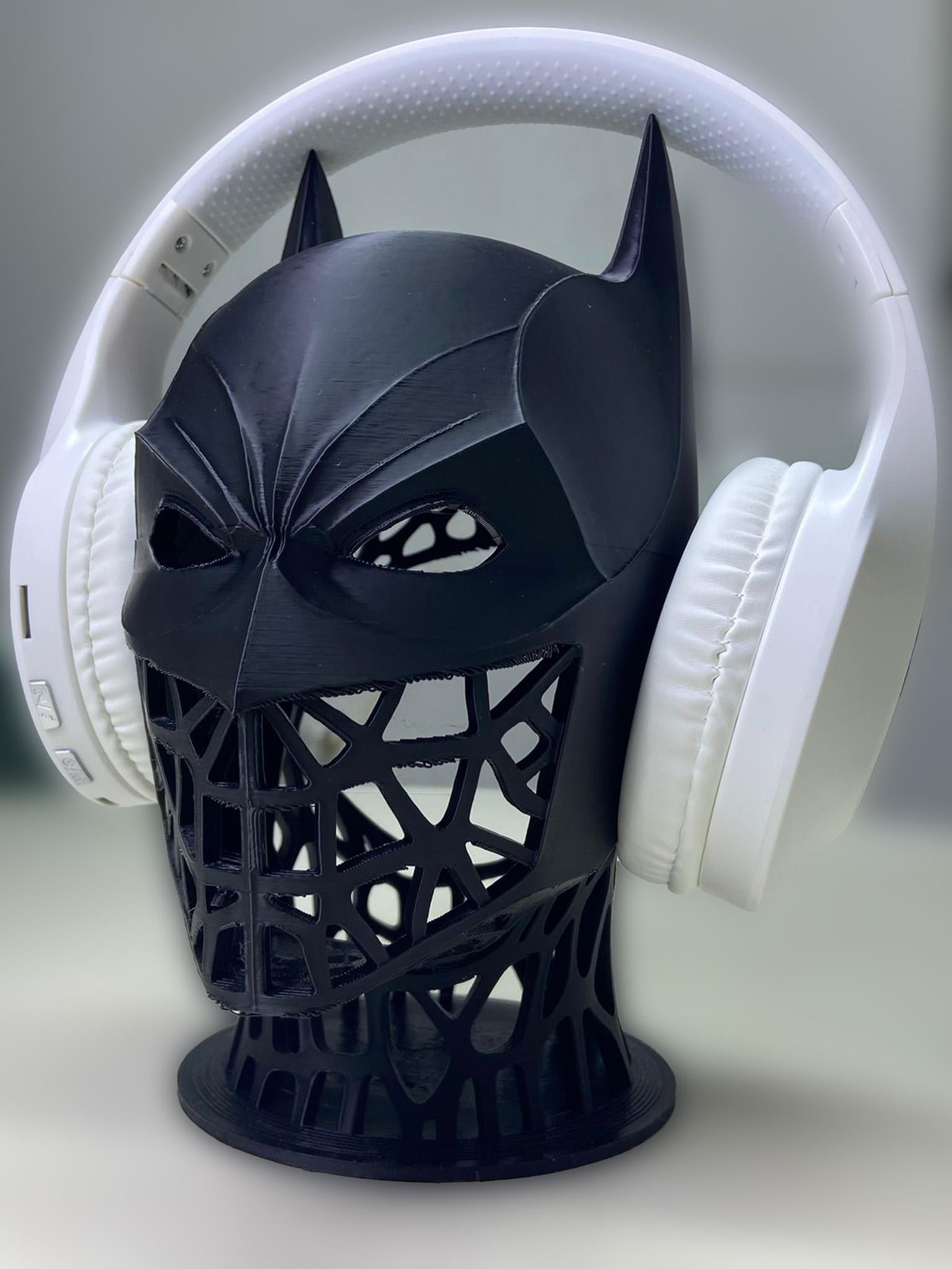 Batman Görünümlü Kafa Üstü Kulaklık Standı