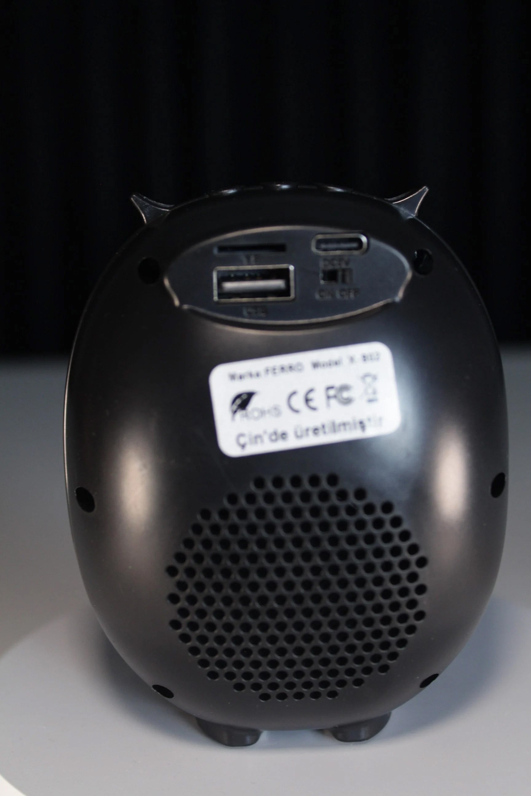 Baykuş Tasarım Bluetooth Mini Hoparlör SİYAH (X-802)