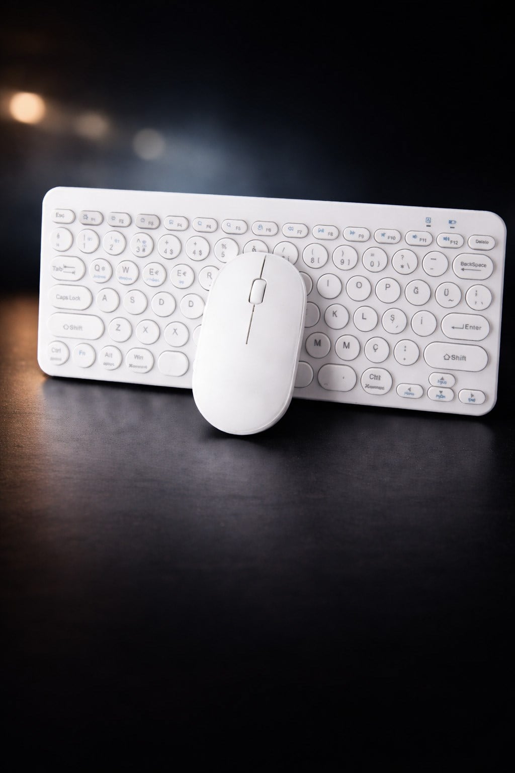Çift Cihaz Bağlantılı (2.4G + Bluetooth) Kablosuz Klavye Mouse Set – Ultra Hızlı Geçiş, Siyah (KM902)
