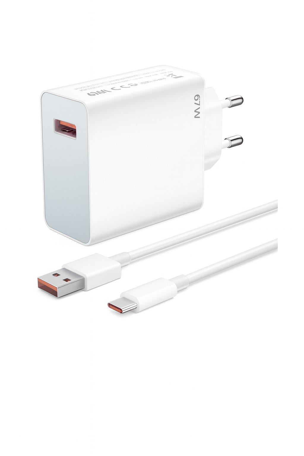 FERRO 67W Turbo Çift Şimşek Süper Hızlı  Şarj Cihazı Aleti 6A Kablo/Adaptör Seti