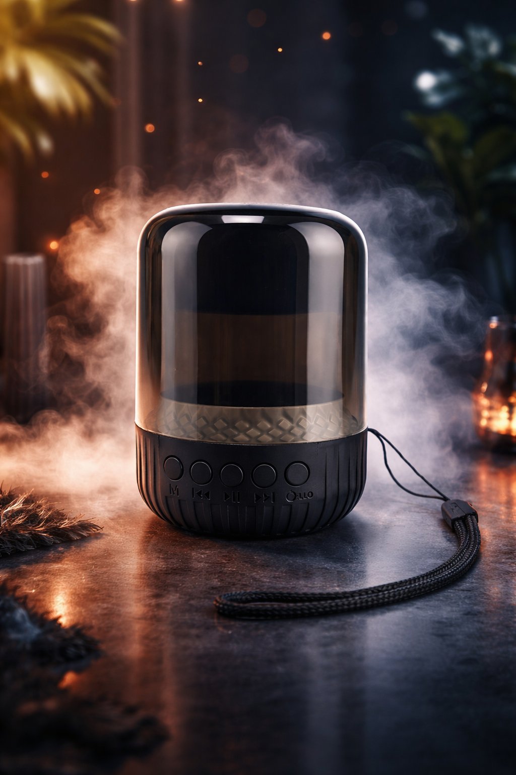 Ferro MAX-102 Mini Taşınabilir Bluetooth Hoparlör LED Işıklı – USB & TF Kart Destekli