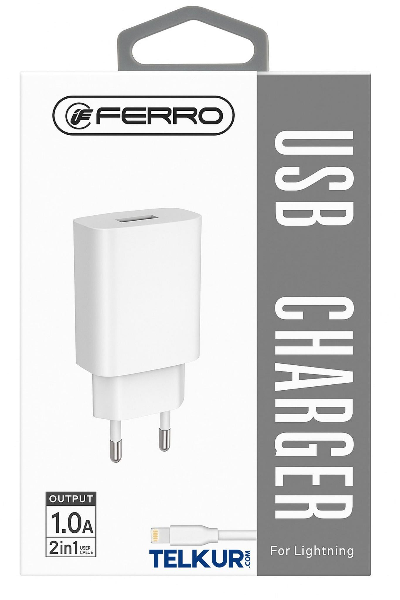FERRO PSL-W16 Lightnıng  USB 1Amper Şarj Seti