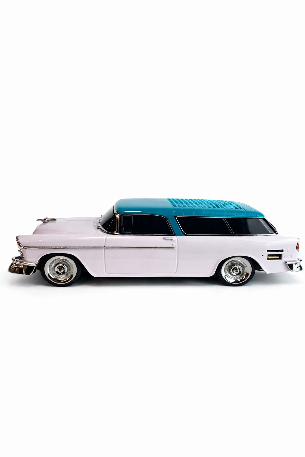 Ferro WS-1955 Nostaljik Araba Görünümlü Bluetooth,Hafıza Kartı,Usb Bellek,Aux Ve Radyo Destekli Hoparlör Beyaz