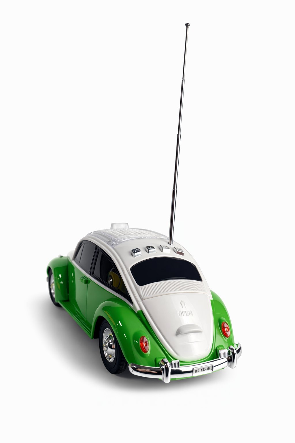 Ferro WS-1958BT Nostaljik Araba Görünümlü LED Işıklı Bluetooth,Hafıza Kartı,Usb Bellek,Aux Ve Radyo Destekli Hoparlör Yşil
