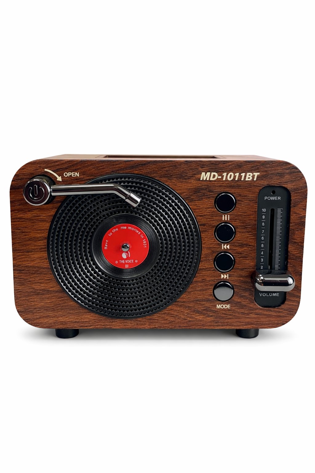 Ferro WS-1958BT Nostaljik Araba Görünümlü LED Işıklı Bluetooth,Hafıza Kartı,Usb Bellek,Aux Ve Radyo Destekli Hoparlör Kapalı Ahşap