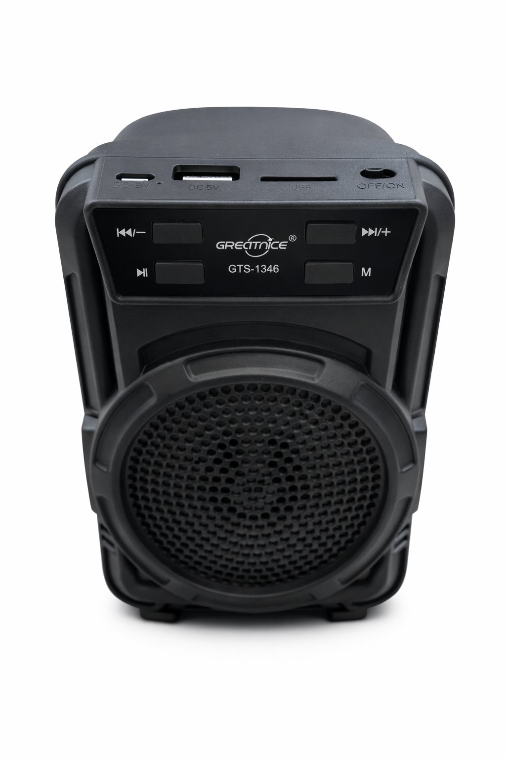 GTS-1346 LED Işıklı Mikrofonlu Bluetooth Hoparlör Siyah