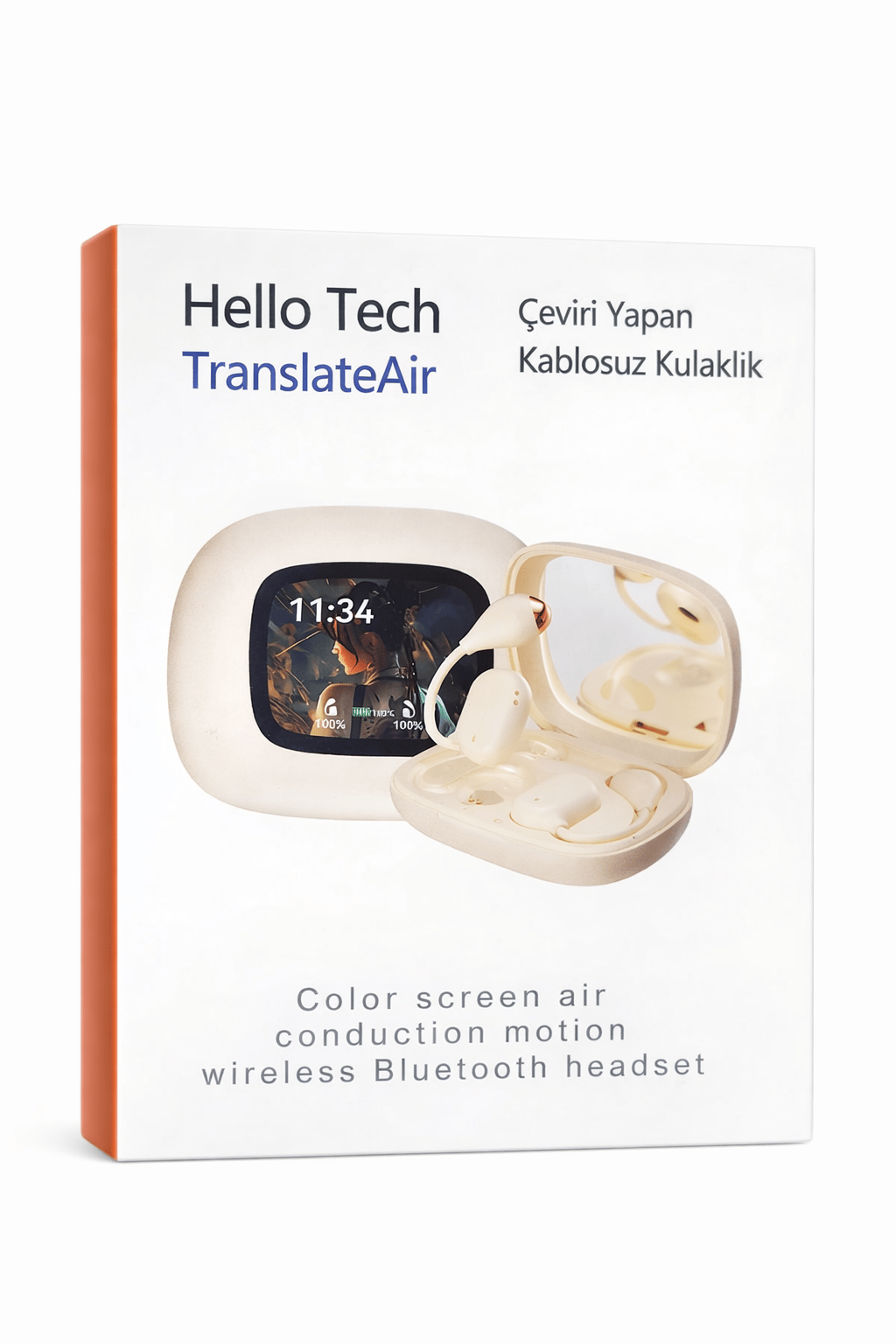 Hellotech AI Language Translator Air Kulaklık, Dokunmatik Ekranlı Sınırları Kaldıran Akıllı Çeviri 