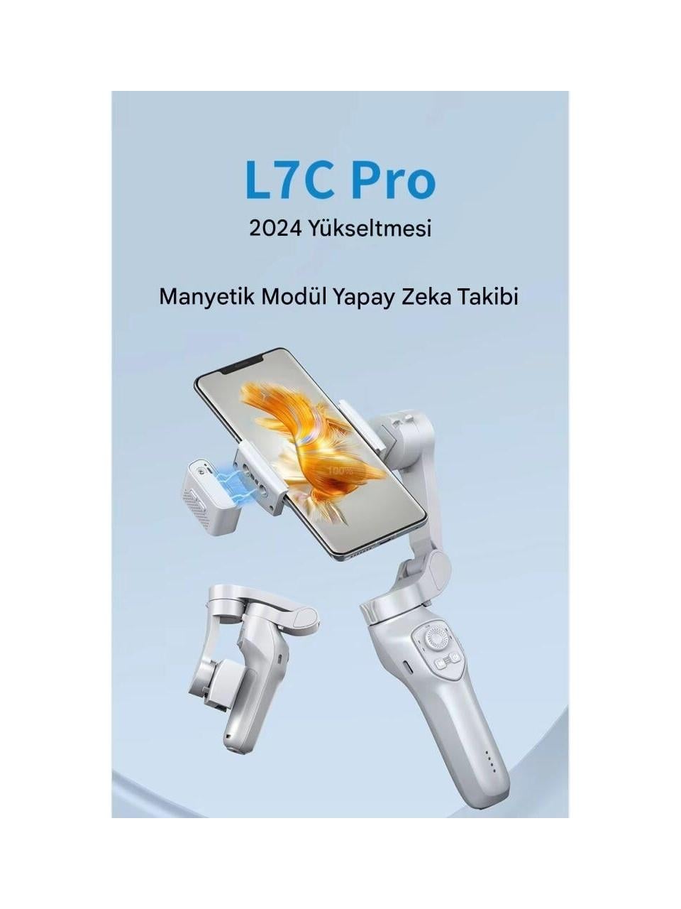 Idragon L7C Pro 3 Axis Akıllı Telefon Gimbal Sabitleyici 3 Eksenli Sabitleme Sistemi