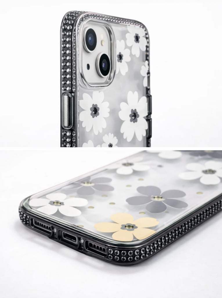 İPhone 13-14 Uyumlu Çiçek Desenli Kılıf