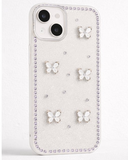 İPhone 13 Uyumlu Simli Desenli Kılıf