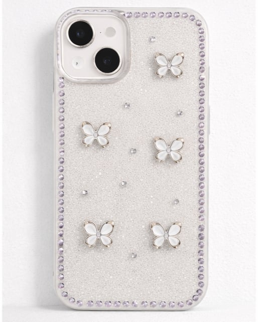 İPhone 13 Uyumlu Simli Desenli Kılıf