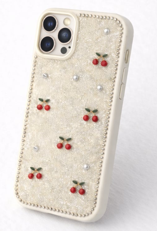 İPhone 14 Pro Max Uyumlu Simli Desenli Kılıf