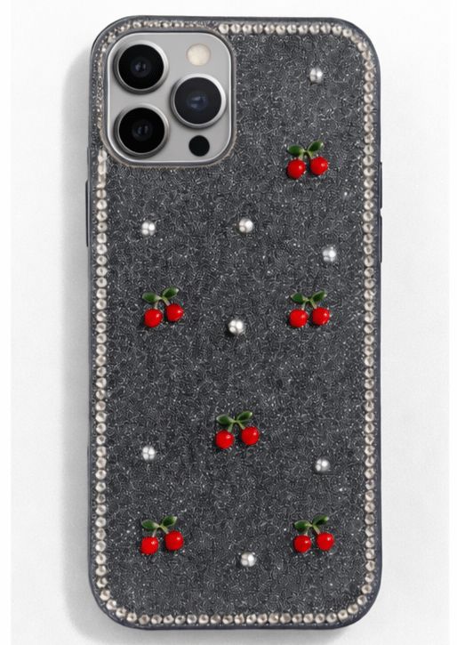 İPhone 15 Pro Max Uyumlu Simli Desenli Kılıf