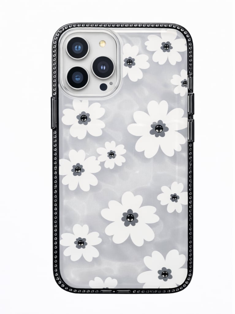 İPhone 16 Pro Max Uyumlu Çiçek Desenli Kılıf