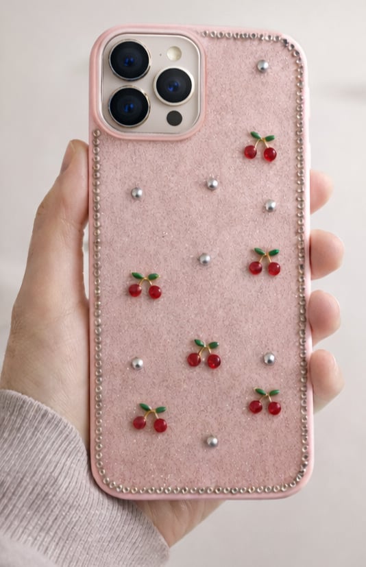 İPhone 16 Pro Max Uyumlu Simli Desenli Kılıf