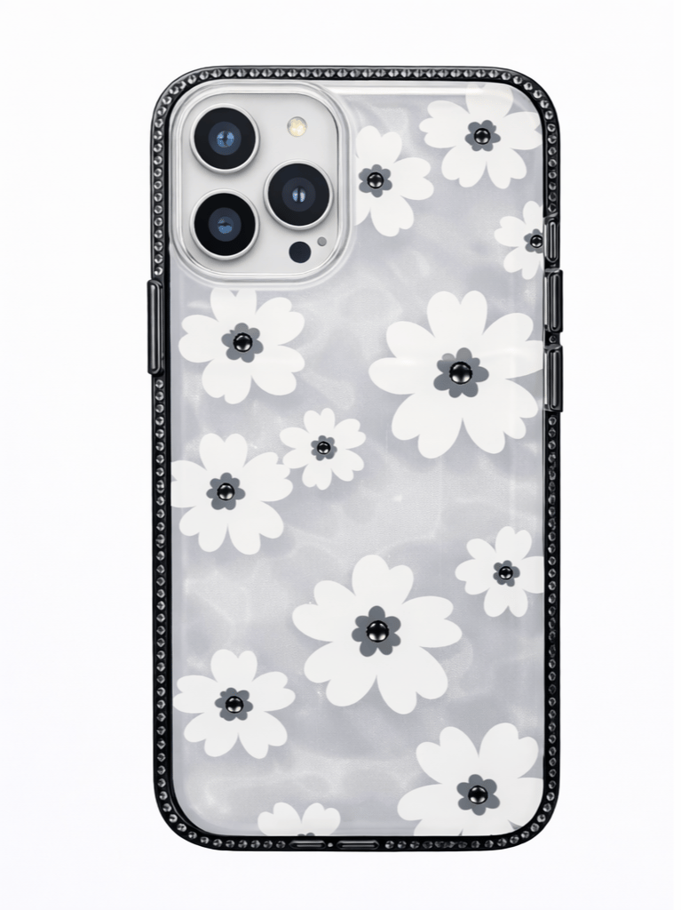 İPhone 16 Pro Uyumlu Çiçek Desenli Kılıf