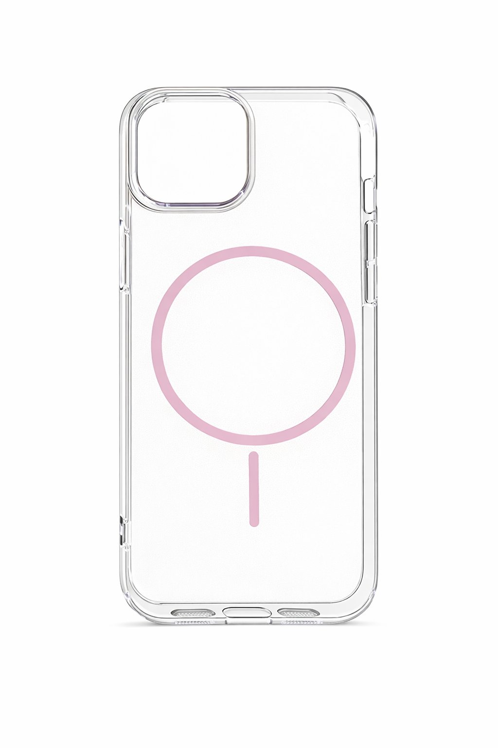 İPhone 17 Pro Max Uyumlu Magsafei Renkli Sert Mika Kılıf Pembe