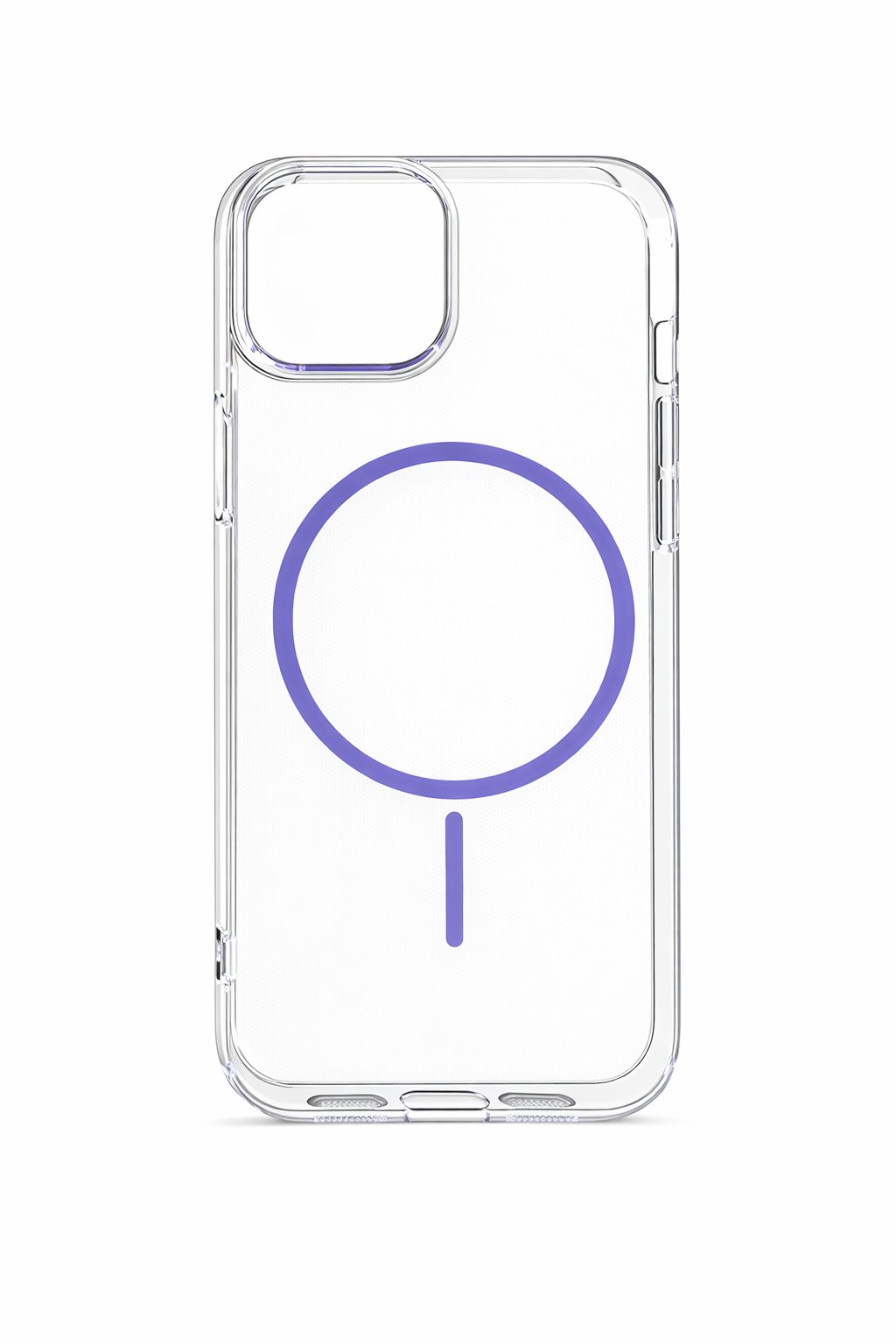 İPhone 17 Pro Uyumlu Magsafei Renkli Sert Mika Kılıf Mor
