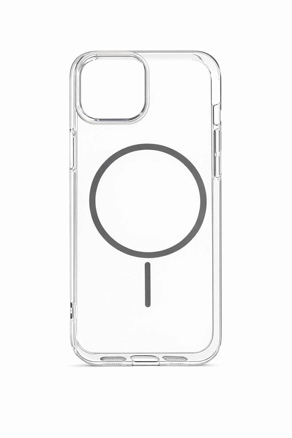 İPhone 17 Pro Uyumlu Magsafei Renkli Sert Mika Kılıf Gri