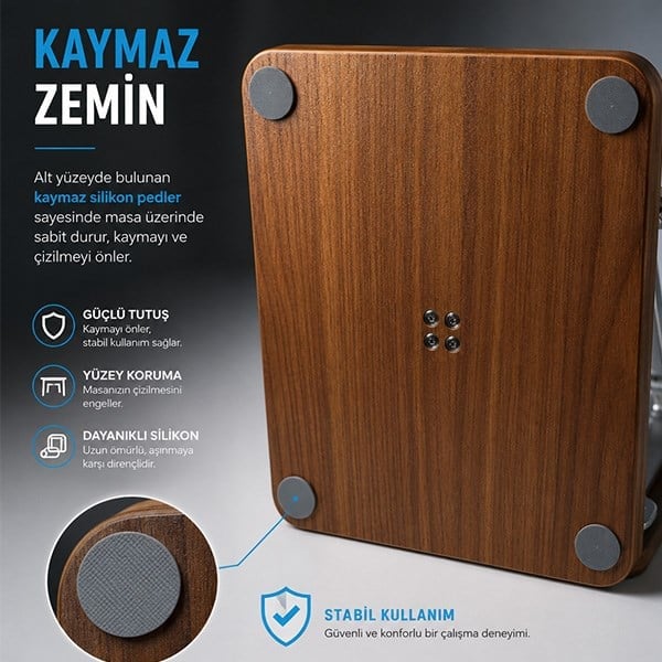 Katlanabilir Alüminyum Laptop Yükseltici Stand – 10KG Taşıma, 360° Rotasyon, Soğutmalı Masaüstü Tutucu