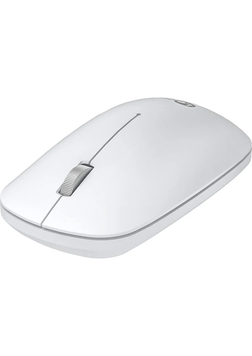 Lenovo Lecoo WS214 Sessiz Ergonomik Kablosuz Mouse – 2.4GHz Optik, USB Alıcılı, Hassas DPI, Ofis & Laptop Uyumlu (BEYAZ)