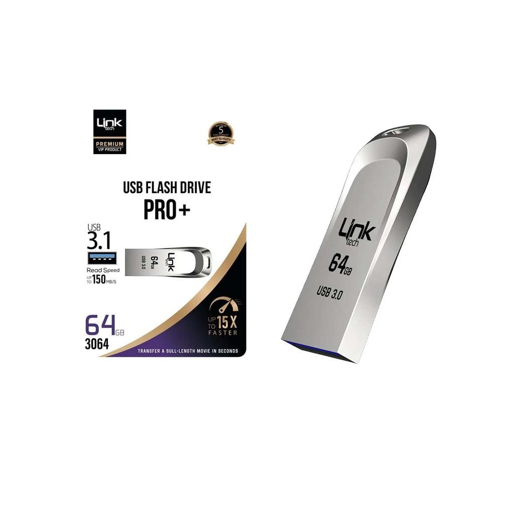 LinkTech 3064 Premium Pro Plus 150mb/s 64GB USB3.1 Flash Bellek